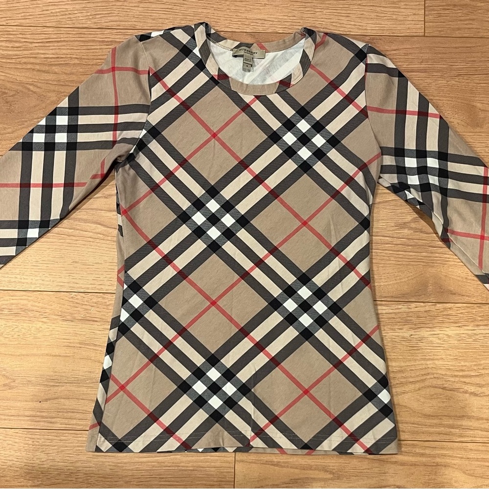 AUTHENTIC Burberry Plaid Long Sleeve Shirt